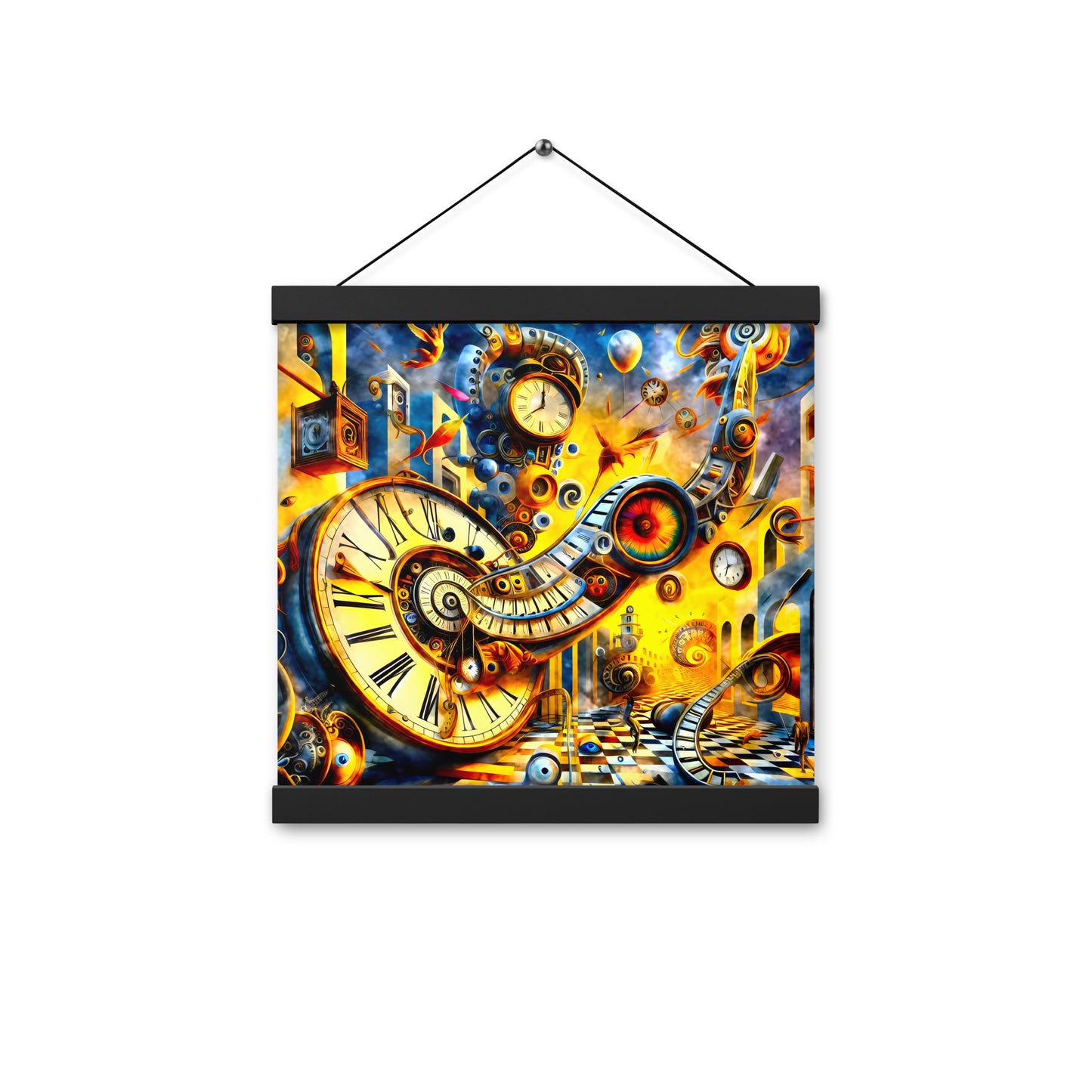 The Colors of Space and Time in Infinity - Poster with hangers