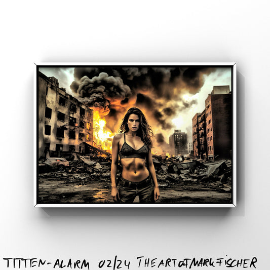TITTEN ALARM - AI Photo - digitall download