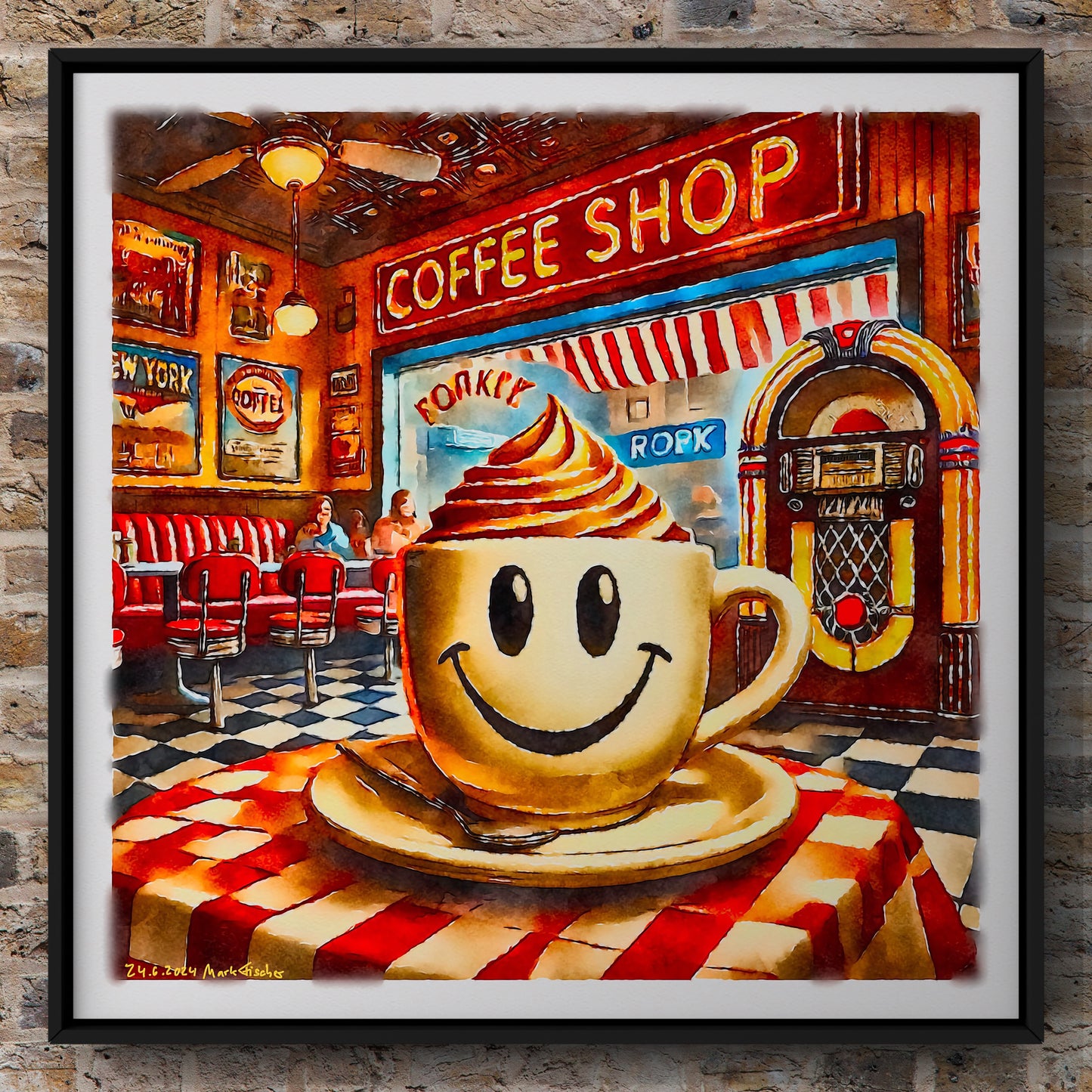 A COFFEE SHOP IN NEW YORK Poster