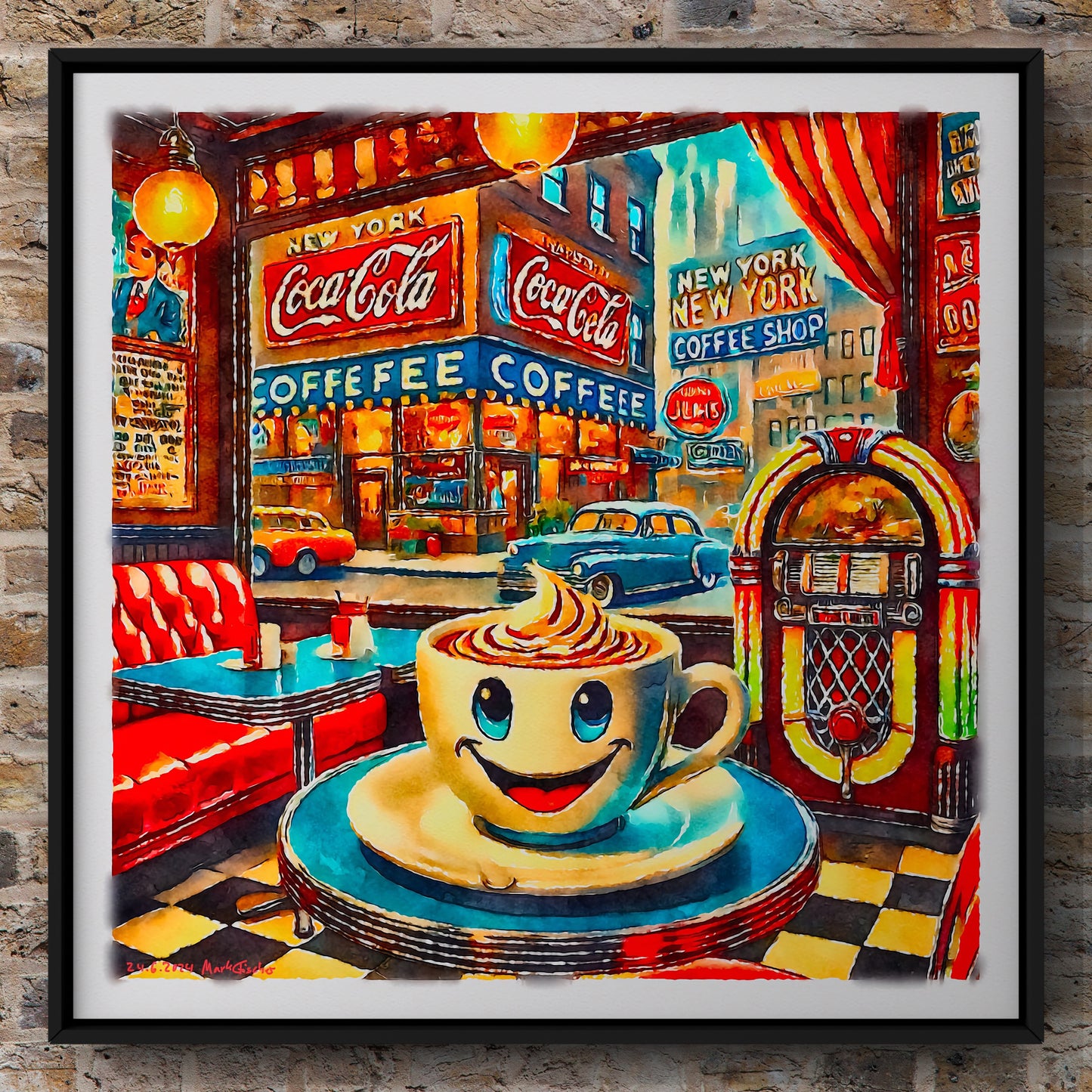 A COFFEE SHOP IN NEW YORK Poster